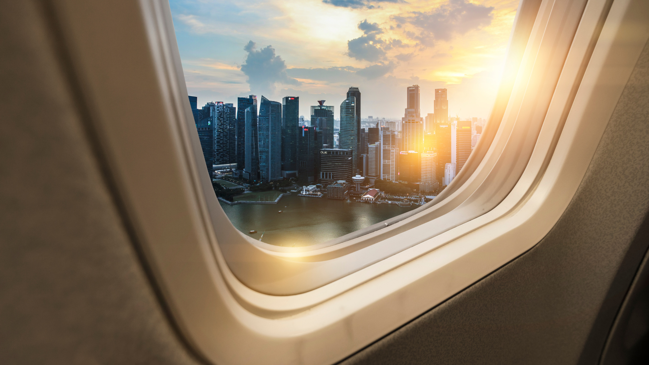Travel plane window