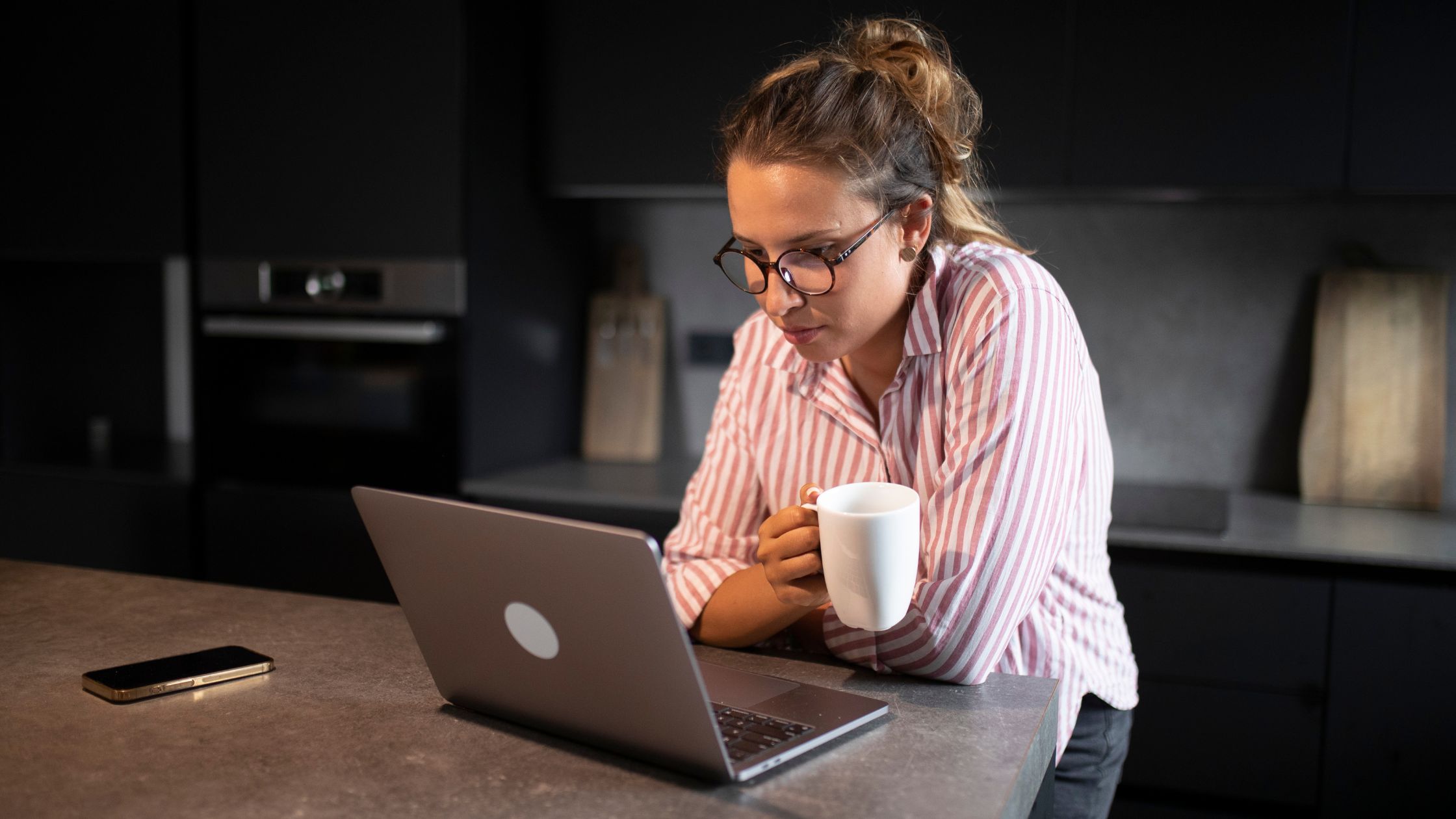 Student studying