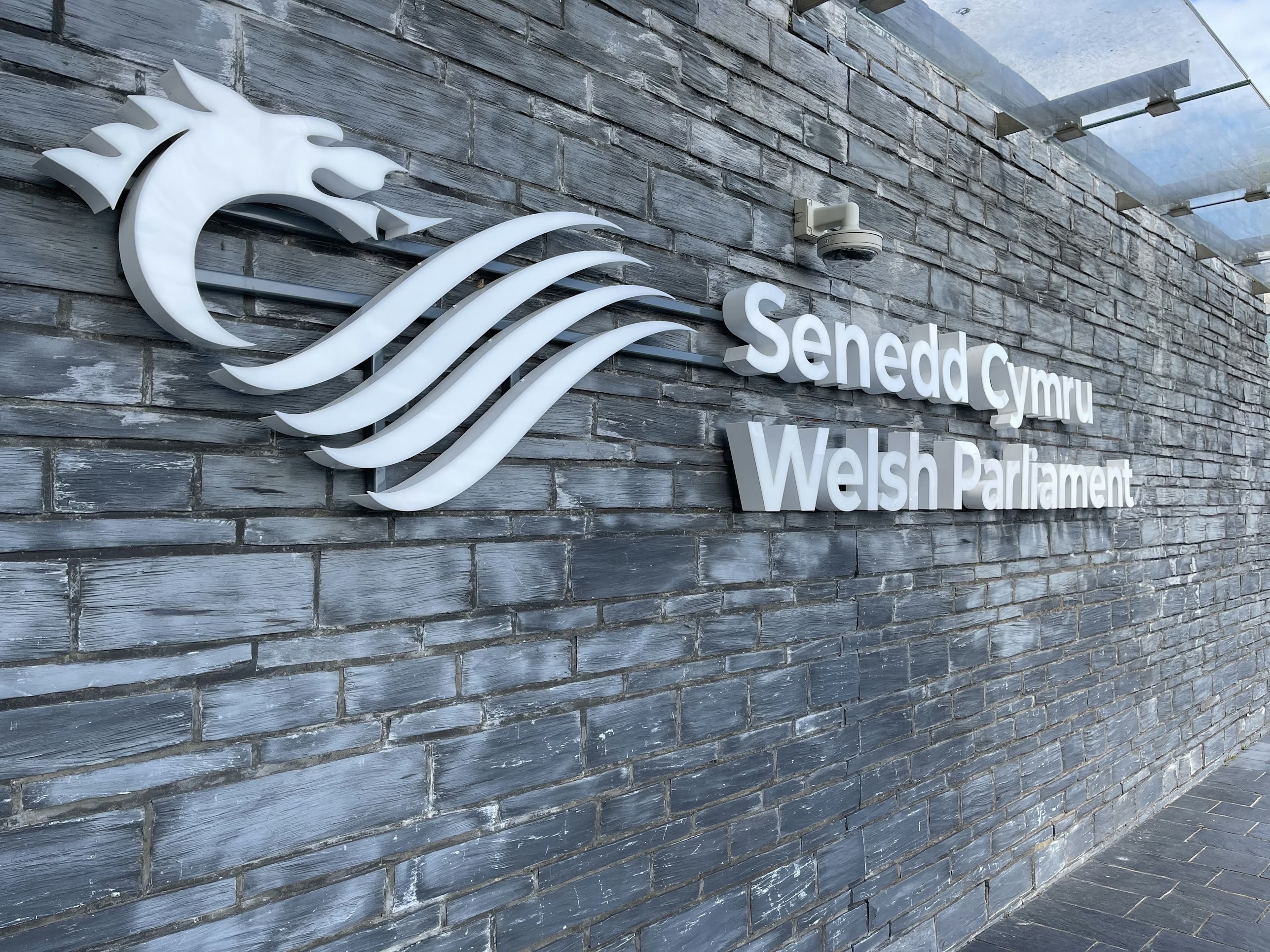 Welsh Parliament sign