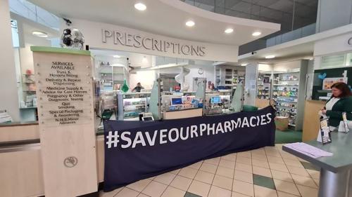save our pharmacies banner in member pharmacy