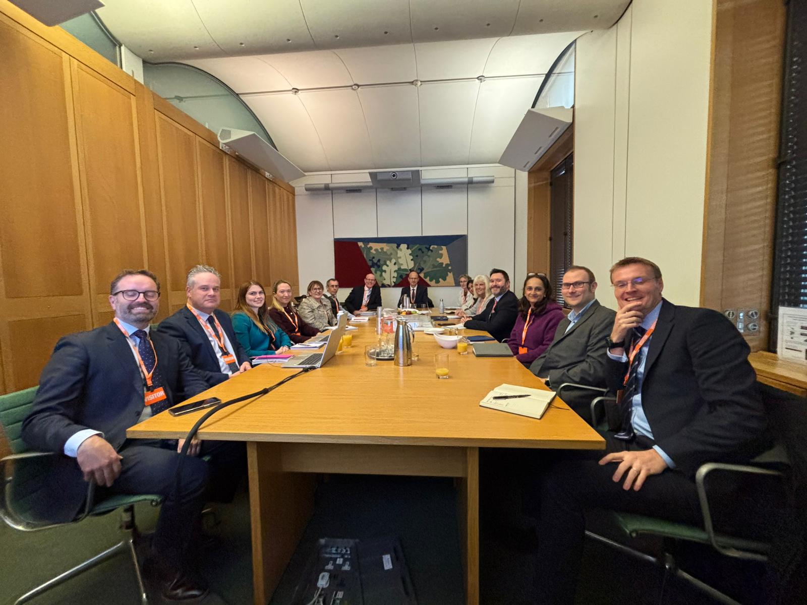 Delegates at the NPA medicine optimisation round table meeting at Portcullis House in Westminster