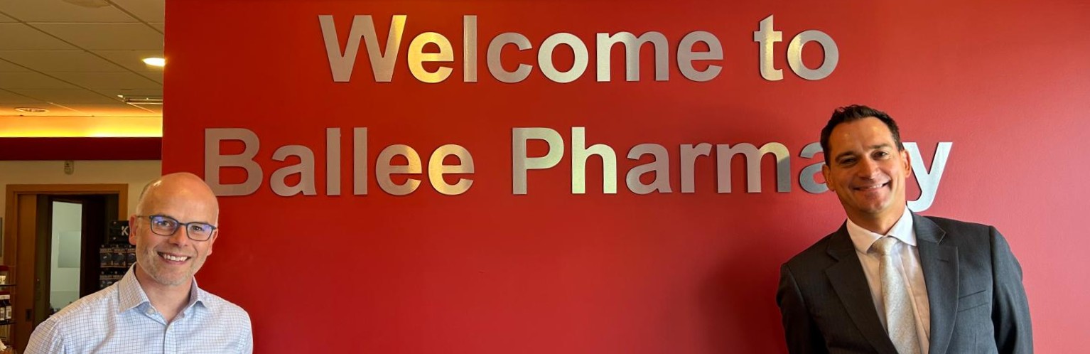 Henry Gregg at Ballee pharmacy