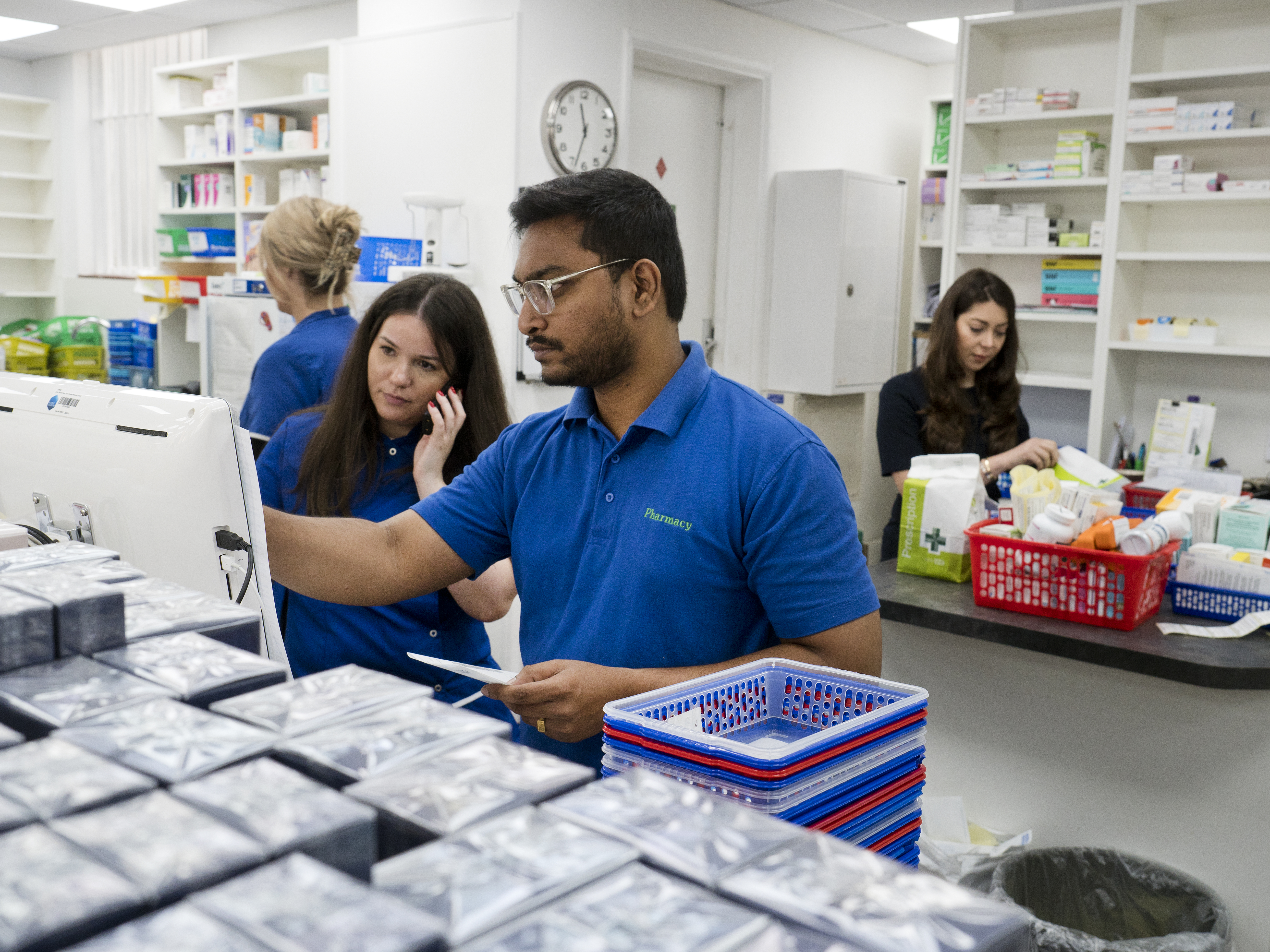 Pharmacists in pharmacy 