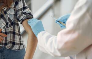 Patient receiving a vaccine 