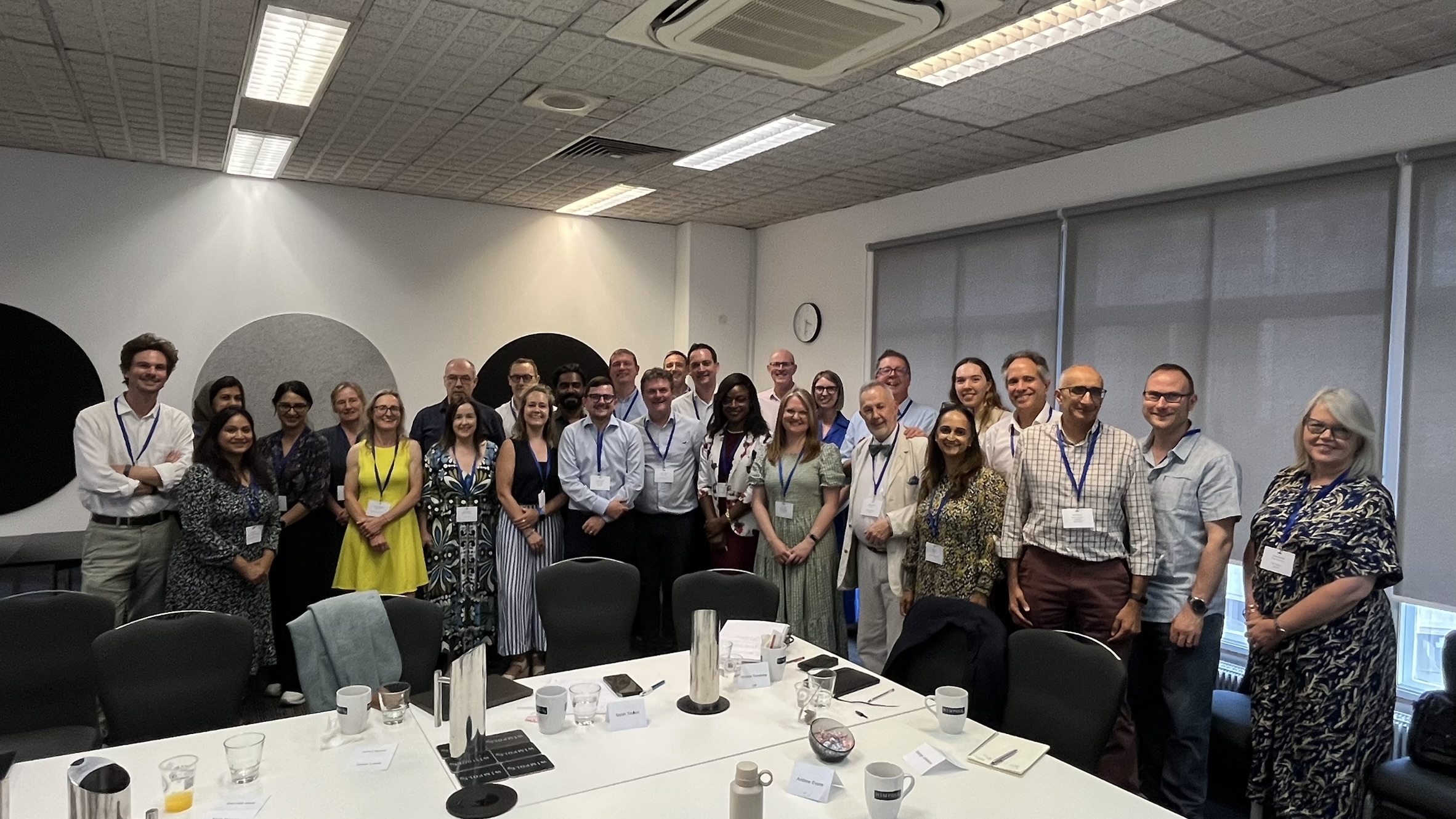 Large group of pharmacy stakeholders discuss prescribing